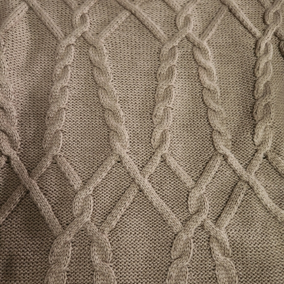 Davi & Dani Solid Round Neck Long Sleeve Sweater - Almond - Picture 3 of 7